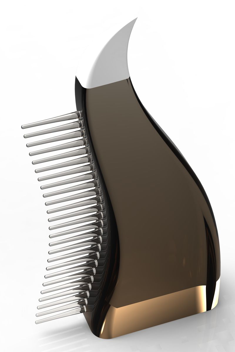 bottle  with comb